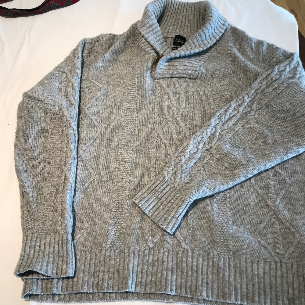 Saks Fifth Avenue Black Label Cashmere shawl collar sweater